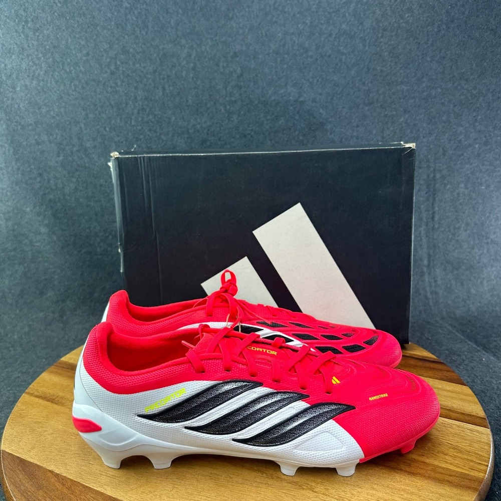 Adidas Predator League FG Lucid Red White Men Size 11.5 Women 12.5 JR7880 NIB